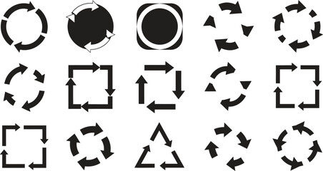 Set of Recycling Symbols