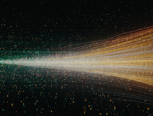 Futuristic Data Streams and Digital Landscapes