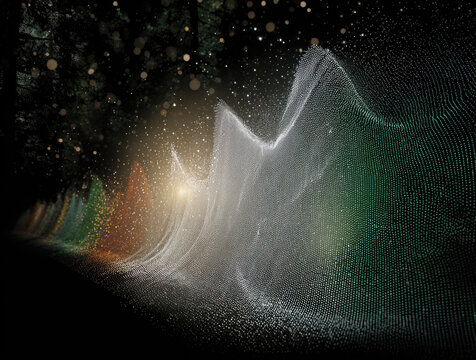 Futuristic Data Streams and Digital Landscapes