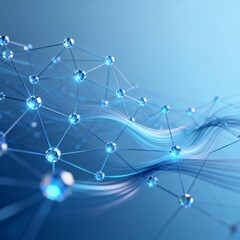 Abstract network of connected nodes