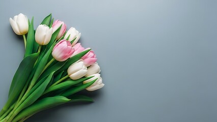 Beautiful tulips bouquet for mother's day celebration and gift ideas