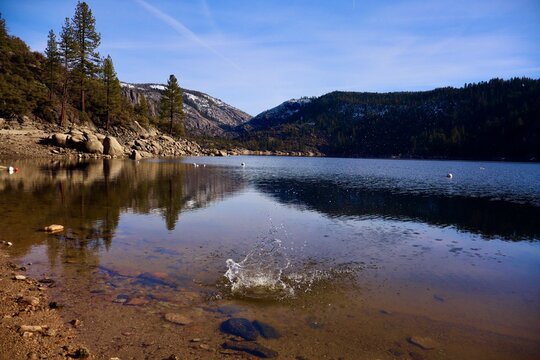 lake in the mountains