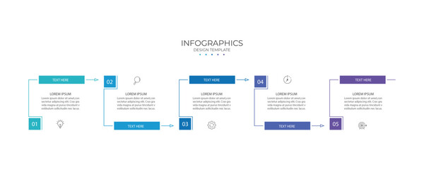 Vector Infographic label design template with icons and 5 options or steps. for your business data. Vector Illustration.