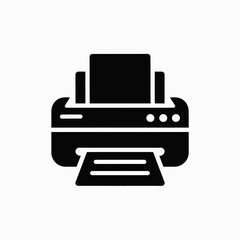 printer, printing, print, office, device, hardware, machine, document, paper, output, copy, copier, scanner, fax, technology, equipment, workspace, business, corporate, professional, vector, icon, sym