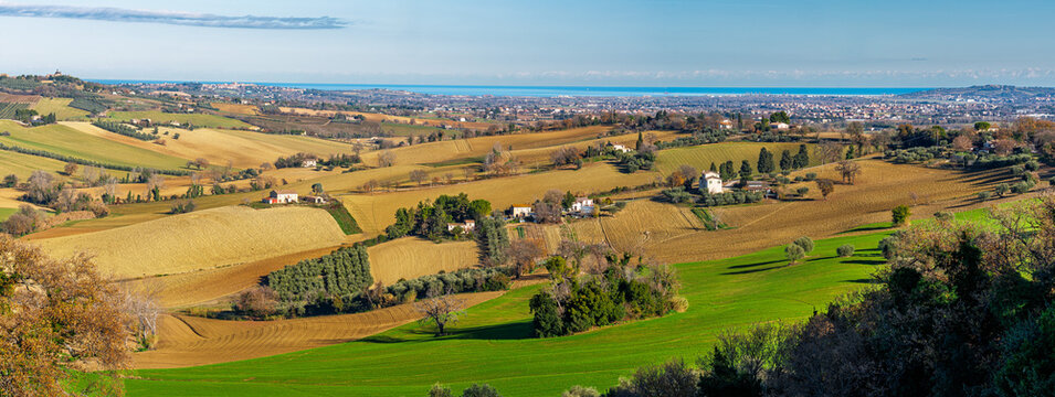 Hills and sea, Province of Ancona
