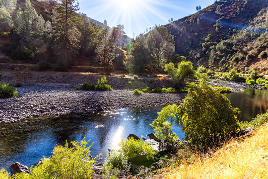 The Merced River. Sunrise