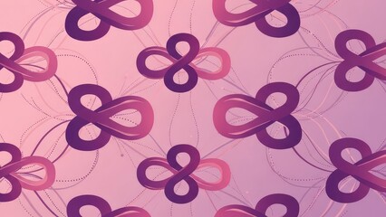 Purple Infinity Symbols Abstract Background Seamless Pattern Connection Network Concept.jpg