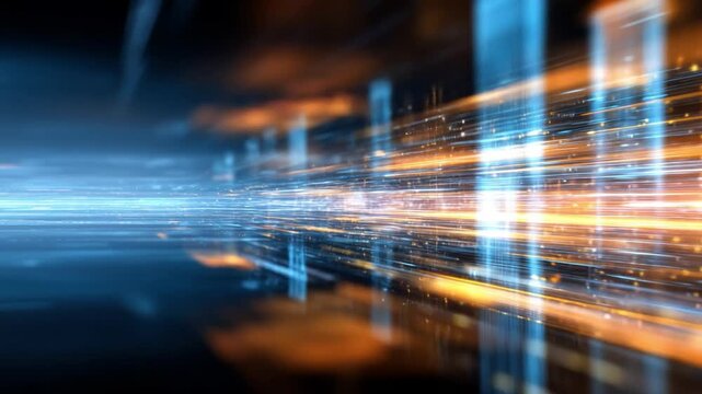 Technological Horizon: An abstract depiction of data streams and digital pathways, evoking the intricate architecture of modern networks.