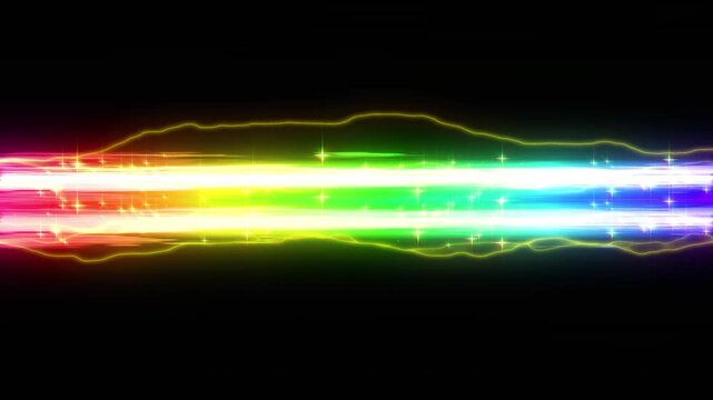 カラフル、虹色、七色のカットインのエフェクト背景