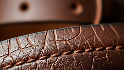 constriction. Over-tightened leather belt leaving deep impression marks on surface. lifestyle magazines, social media lookbooks, designed for lifestyle magazines and social media content.