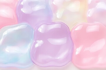 Pastel blobs overlap, creating soft, luminous, dreamy background