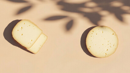 Pills or Supplements on Beige Surface.