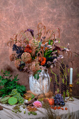 still life with flowers