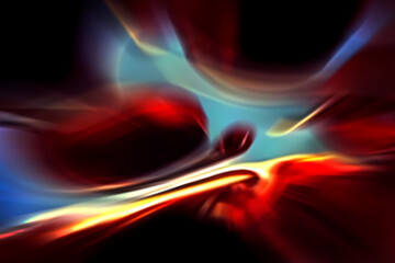 colored stream of light	