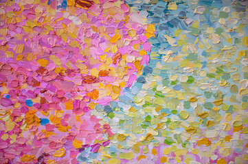 abstract watercolor background with flowers