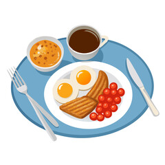 A tasty breakfast meal featuring a hot cup of coffee and a sweet croissant served on a white plate with healthy snacks and milk