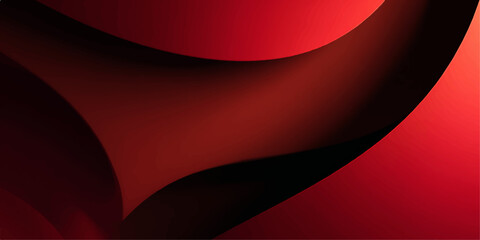A captivating abstract image featuring smooth, flowing curves in shades of red and black, creating a dynamic and visually striking background. © darkheaven