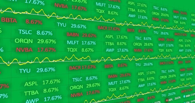 Stocks and Shares on alpha channel