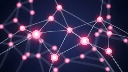 Red de atenci&oacute;n m&eacute;dica digital abstracta con nodos brillantes, que representan diversos servicios m&eacute;dicos, sistema de proveedores eficiente,