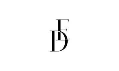 ED initial letters logo or ED monogram 
