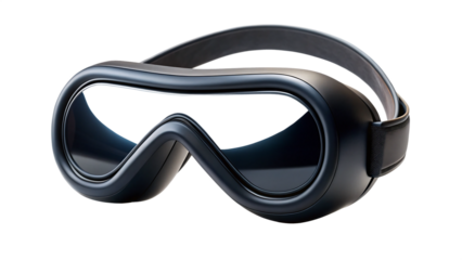 matte black surfaces reflecting light on a transparent background