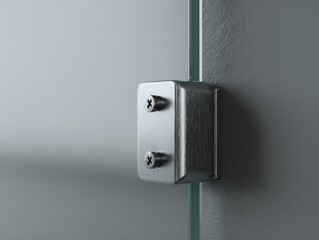 Close-Up of Frameless Mirror Edge on Wall