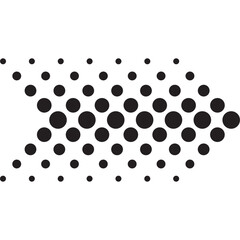 Arrow Halftone Illustration
