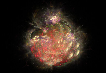 Crazy mystical coloured light effects. Incredible combinations of abstract light lines