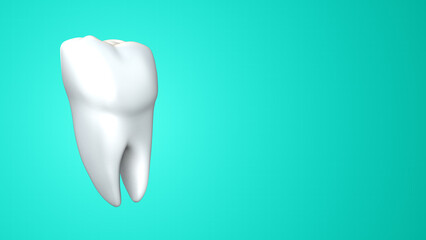 Tooth with Bacteria Germs Explaining Dental Hygiene and Oral Health