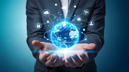 Global Network Connection Concept