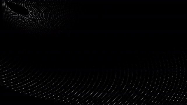 Transparent background with white dots forming circular pattern