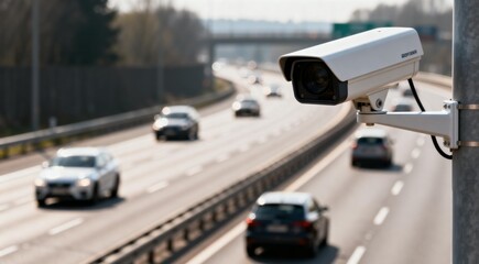 Surveillance camera on highway