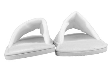 Home slippers on a white background