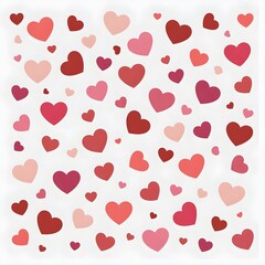 Scattered hearts pattern