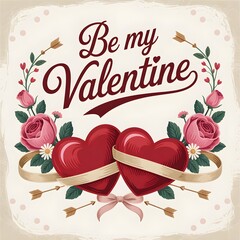 Be my valentine card