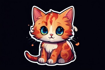 red cat with a big smile