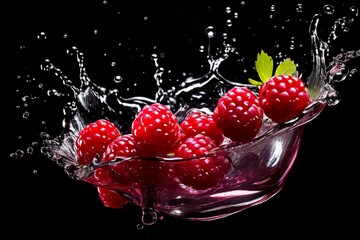 strawberry in water