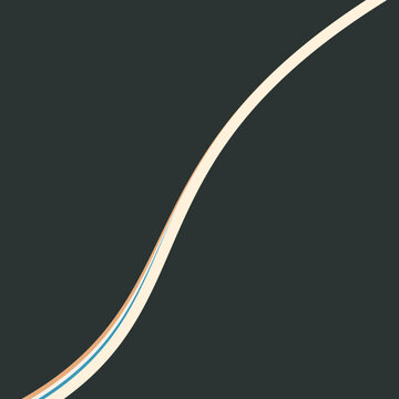 Abstract retro wavy lines background with colorful flowing curves dark background