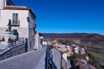 The landscape of Sant'Angelo Limosano, a small town in Molise, Italy.