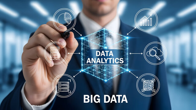 Data Analytics Concept - Powered by Adobe