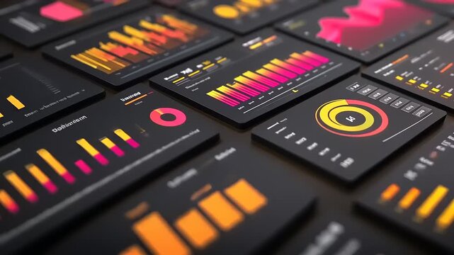 Data Visualization Dashboard - Charts and Graphs for Business Analysis.