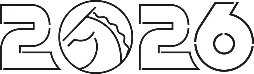 Chinese New Year Horse Vertical Illustration