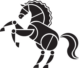 Chinese Zodiac Horse New Year Design