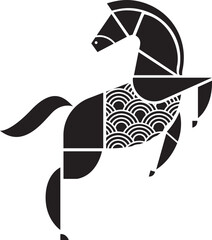 Chinese Zodiac Horse New Year Design