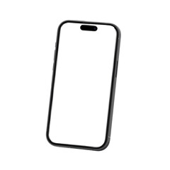 black smartphone isolated on white
