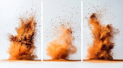 Beautiful sunset landscape over mountain range