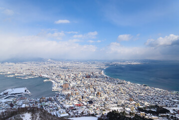 冬の函館市