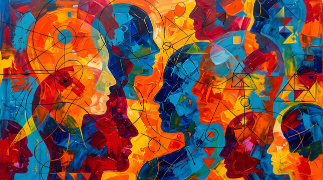 Abstract group psychology and social behavior