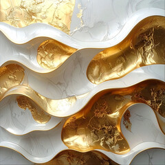 装飾, 美しい, 美術, テクスチャ, 3d, 背景, ダイナミック, マーブル, デザイン, メタル, お金, 大理石, 丸い, メタリック, 抽象的, 曲線, 白, 金