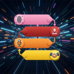 Secure Digital Process Flow with Biometrics and Communication